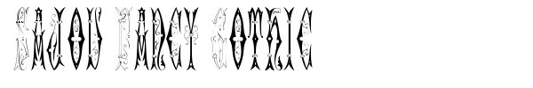 Sajou Fancy Gothic font preview